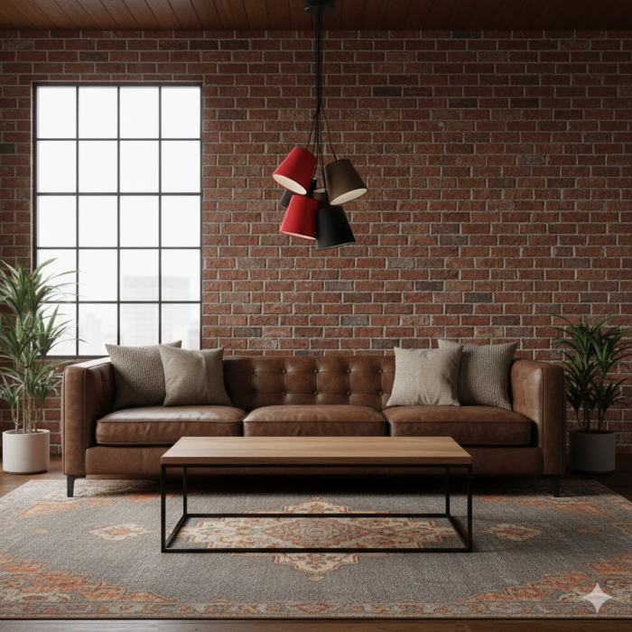 Lámpara de Techo DKD Home Decor Tela Hierro (40 x 100 cm)