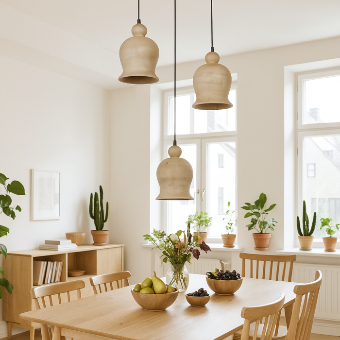 Lámpara de Techo Home ESPRIT Madera de mango 38 x 38 x 32 cm