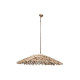 Lámpara de Techo Home ESPRIT Natural Madera Madera de eucalipto 50 W 100 x 100 x 18 cm