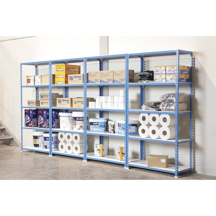 SimonRack Metal Shelving Unit: 1800x900x300 mm, 5 Metal Shelves, 100 kg per shelf, with screws