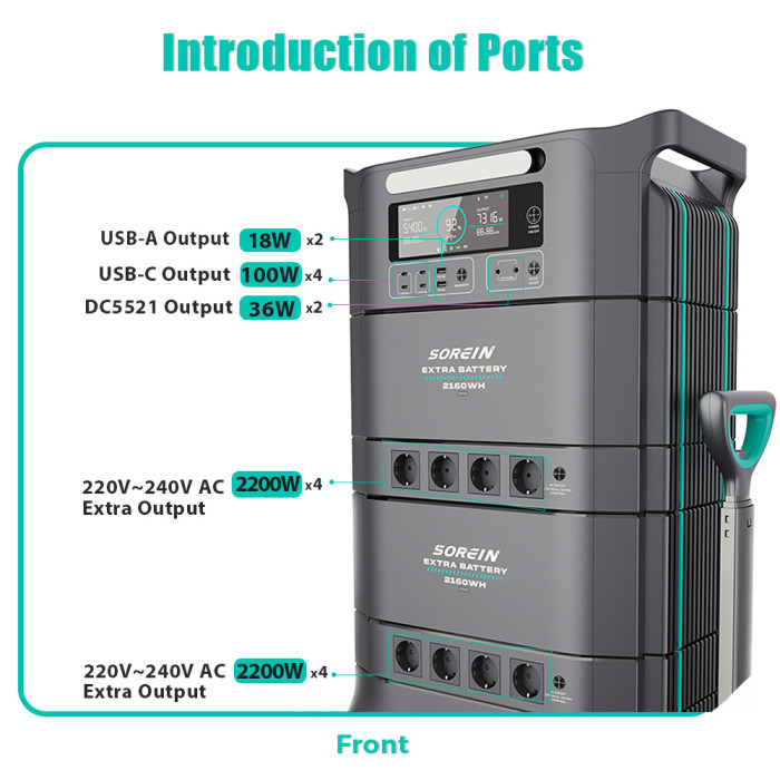Batería de Almacenamiento de Energía Sorein A6 6394Wh 6600W