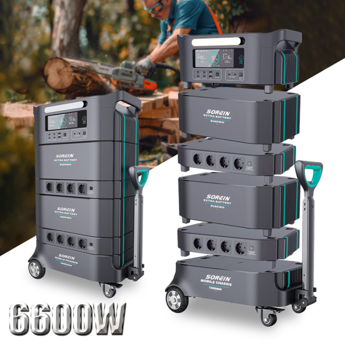 Batería de Almacenamiento de Energía Sorein A6 6394Wh 6600W