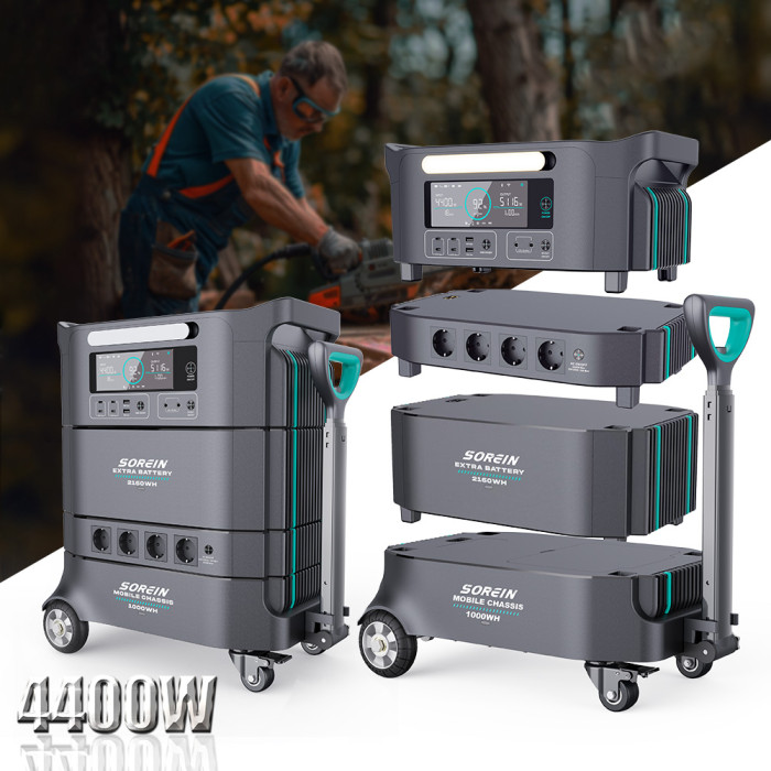 Batería de Almacenamiento de Energía Apilable Sorein A4 4234Wh LFP