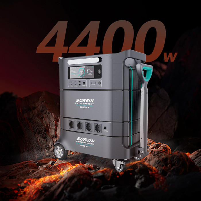 Batería de Almacenamiento de Energía Apilable Sorein A4 4234Wh LFP