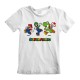 Child's Short Sleeve T-Shirt Super Mario Running Pose White