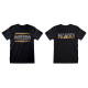 Camiseta de Manga Corta The Mandalorian Row of Helmets Negro Unisex