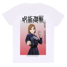 Camiseta de Manga Corta Jujutsu Kaisen Nobara Ombre Blanco Unisex