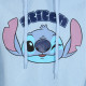 Sudadera con Capucha Unisex Stitch Cute Face Azul