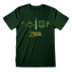Unisex Short Sleeve T-Shirt The Legend of Zelda Icons Dark green