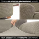 Funda para chaise longue de brazo corto izquierdo Sofaskins NIAGARA 210 - 340 cm