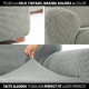 Funda para chaise longue de brazo corto izquierdo Sofaskins NIAGARA 210 - 340 cm