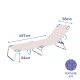 Sun-lounger Marbueno Aluminium Foldable 187 x 24 x 58 cm