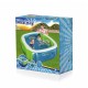 Bestway Piscina Hinchable con Mirillas 168x168x56 cm +6 Años Jardin 51132