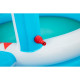 Bestway Piscina Hinchable Infantil 2 Aros Tiburon Aspersor 163x127x92 cm +2 Años Jardin 53157