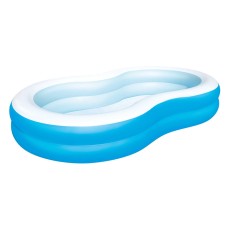 Bestway Piscina Hinchable 2 Camaras Gran Lago 262x157x46 cm +3 Años Jardin 54117