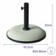 Marbueno Base Sombrilla Redonda Cemento 41,5x35 cm 15KG Blanco Jardin, Piscina y Terraza 10448