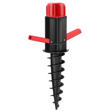Marbueno Parasol Pincho Plástico Negro 37x6x6 cm Playa Jardín 10505
