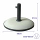 Marbueno Base Sombrilla Redonda Cemento 50x37 cm 25KG Blanco Jardin, Piscina y Terraza 10453