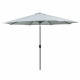 Marbueno Sombrilla Acero 8 Varillas D270 cm Polyester Blanco Jardin, Piscina y Terraza 10484