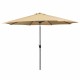 Marbueno Sombrilla Acero 8 Varillas D270 cm Polyester Marron Jardin, Piscina y Terraza 10482