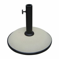Marbueno Base Sombrilla Redonda Cemento 36x29,5 cm 11KG Blanco Jardin, Piscina y Terraza 10445