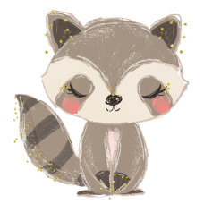 Lámina Crochetts 33 x 43 x 2 cm Ardilla