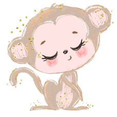 Lámina Crochetts 33 x 43 x 2 cm Mono