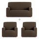 Sofa cover set Eysa TROYA Brown 70 x 110 x 210 cm 3 Pieces