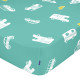 Sábana Bajera HappyFriday MOSHI MOSHI Verde Multicolor 70 x 140 x 14 cm