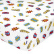 Sábana Bajera HappyFriday MR FOX Blanco Multicolor 90 x 200 x 32 cm