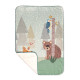 Manta HappyFriday Moshi Moshi Harvestwood Multicolor Microfibra 110 x 140 cm