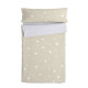 Saco Nórdico sin Relleno HappyFriday Basic Kids Little star Beige 90 x 200 cm