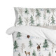 Funda de almohada HappyFriday Mystical winter Multicolor 45 x 110 cm