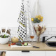 Paño de Cocina HappyFriday Blanc Live Multicolor 70 x 50 cm (2 Unidades)