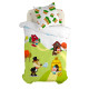 Duvet cover set HappyFriday Mr Fox Piggys  Multicolour Single 2 Pieces
