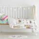 Duvet cover set HappyFriday Moshi Moshi Cute Llamas Multicolour Baby Crib 2 Pieces