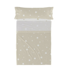 Bedding set HappyFriday Basic Kids Little star Beige Single 180 x 270 cm 2 Pieces