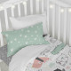Duvet cover set HappyFriday Moshi Moshi Best Buddies Multicolour Baby Crib 2 Pieces