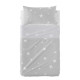 Bedding set HappyFriday Basic Kids Little star Grey Baby Crib 2 Pieces