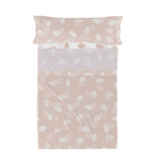 Bedding set HappyFriday Basic Kids Clouds Pink Single 180 x 270 cm 2 Pieces