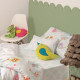 Duvet cover set HappyFriday Mr Fox Little birds Multicolour Single 2 Pieces