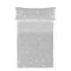 Bedding set HappyFriday Basic Kids Little star Grey Single 180 x 270 cm 2 Pieces