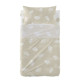 Bedding set HappyFriday Basic Kids Clouds Beige Baby Crib 2 Pieces