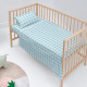 Juego de Sábanas HappyFriday Basic Kids Vichy Azul Cuna de Bebé 2 Piezas