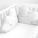 Protector de Cuna HappyFriday Basic Kids Little star  Gris 60 x 40 cm