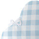 Protector de Cuna HappyFriday Basic Kids Vichy Azul 60 x 40 cm