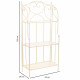 Estantería Alexandra House Living Blanco Metal Hierro 30 x 70 x 30 cm