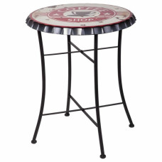 Mesa auxiliar Alexandra House Living Rojo 60 x 75 x 60 cm