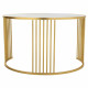 Centre Table Alexandra House Living Gold Iron Mirror MDF Wood 80 x 48 x 80 cm
