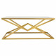 Centre Table Alexandra House Living Gold Metal Paper Iron MDF Wood 60 x 45 x 110 cm